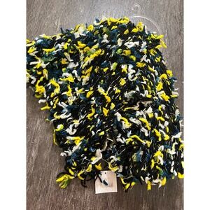 Renee's NYC Infinity Scarf Soft Cozy Yellow Navy White Pacers Michigan
